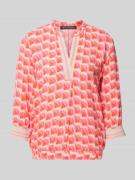 Regular fit blouse met tuniekkraag