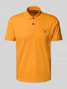 Regular fit poloshirt met labelstitching, model 'elbas'