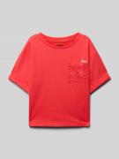 T-shirt met labelstitching