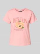 T-shirt met labelprint
