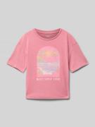 T-shirt met ronde hals, model 'SUN FOR ALL SEASONS'