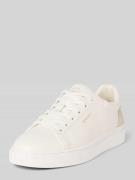 Leren sneakers met labelprint, model 'JULICE'