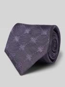Zijden stropdas met structuurmotief