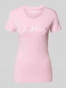 T-shirt met labeldetail