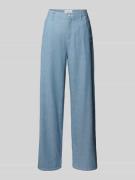Wide fit broek in denimlook, model 'Via Wide'