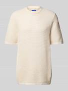 Gebreid shirt met ronde hals, model 'ALMERIA'