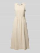 Jurk in A-lijn van een mix van lyocell en linnen