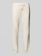 Loose fit stoffen broek van linnenmix, model 'HARLEM'