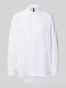 Boxy fit linnen blouse met pas, model 'LINN'