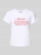 T-shirt met labelprint