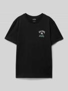 T-shirt met labelprint, model 'KNOW THE FEELING'