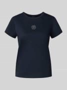 T-shirt met labeldetail, model 'Eventsa'