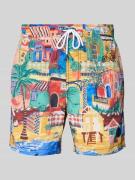 Regular fit zwembroek met labelpatch, model 'NICK'