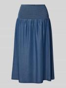 Midirok van lyocell met elastische band, model 'Ropani'