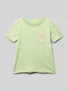 T-shirt met labelprint, model 'DAY AND NIGHT'