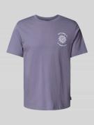 T-shirt met labelprint en ronde hals