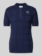 Slim fit poloshirt met structuurmotief, model 'LORENZO'