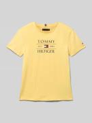 T-shirt met labelprint