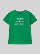 T-shirt met labelprint