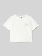 Kort T-shirt met motiefprint