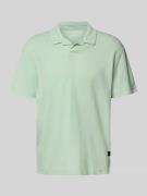 Relaxed fit poloshirt van katoenmix