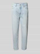 Tapered fit jeans van een mix van katoen en lyocell