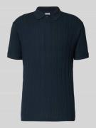 Slim fit poloshirt met structuurmotief, model 'JADEN'