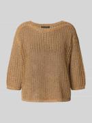 Gebreide pullover met ajourpatroon
