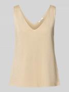 Gebreide top met V-hals, model 'MOBBE'