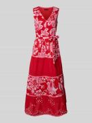 Maxi-jurk met broderie anglaise