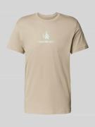T-shirt met labelprint