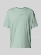 T-shirt met labelprint en ronde hals