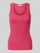 Slim fit tanktop van katoenmix