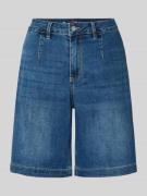 Straight leg korte jeans met siernaden