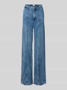 Wide leg jeans met siernaden, model 'Style Luise'