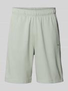 Relaxed fit sweatbermuda met logostitching, model 'ICONS'