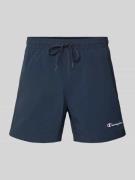Regular fit zwembroek met labelstitching