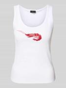 Tanktop met siersteentjes