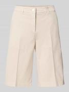 Wide leg korte broek met persplooien, model 'STELLA BERM'