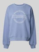 Relaxed fit sweatshirt met extra brede schouders