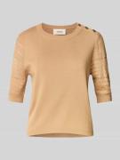 Gebreide pullover met 3/4-mouwen
