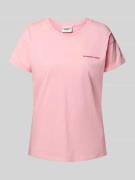 T-shirt met motiefprint aan de achterkant, model 'Flower Square'