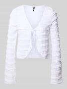 Regular fit cardigan met kanten details, model 'ANINE'