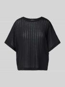 Loose fit gebreid shirt met katoen