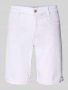 Regular fit bermuda met elastische band, model 'SPORTY'