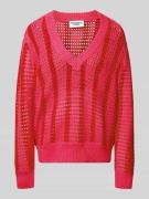 Gebreide pullover met ajourpatroon, model 'Lizza'