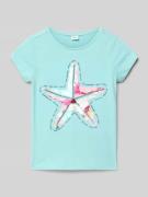 Regular fit T-shirt met interactief design