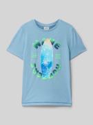 Regular fit T-shirt van puur katoen