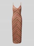 Nauwsluitende maxi-jurk met fijn ajourpatroon, model 'DEMI'