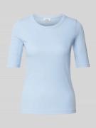 Slim fit T-shirt van katoenmix